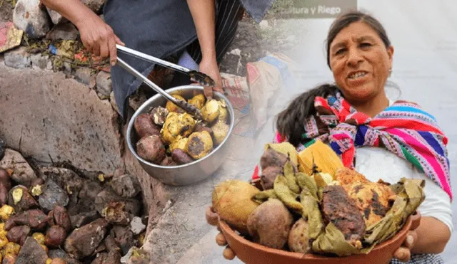 La pachamanca es uno de los platos más emblemáticos de la cultura andina en Perú. Foto: composición LR/Andina