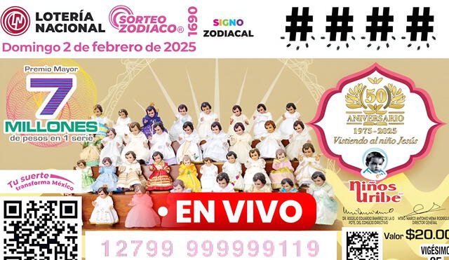 El Sorteo Zodiaco de la Lotería Nacional de México hoy juega un premio mayor de 7 millones de pesos en 1 serie. Foto: composición LR/Lotería Nacional El Sorteo Zodiaco de la Lotería Nacional de México hoy juega un premio mayor de 7 millones de pesos en 1 serie. Foto: composición LR/Lotería Nacional