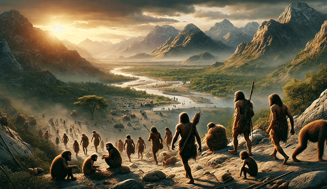 Un nuevo descubrimiento realizado en Rumanía ha aportado pruebas de que los homínidos llegaron a Europa hace 2 millones de años. Foto: ChatGPT IA Un nuevo descubrimiento realizado en Rumanía ha aportado pruebas de que los homínidos llegaron a Europa hace 2 millones de años. Foto: ChatGPT IA