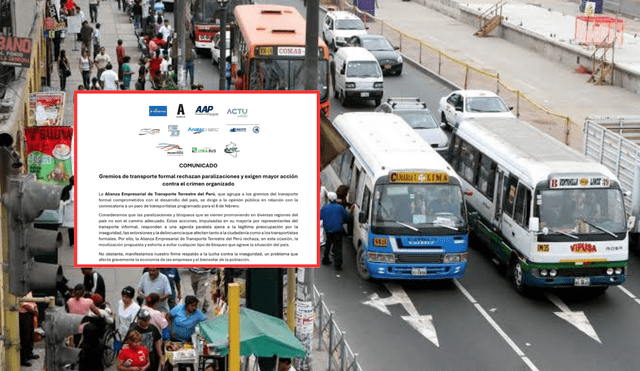 Transportistas formales acusan conflictos de intereses personales en manifestaciones. Foto: Andina/Difusion Transportistas formales acusan conflictos de intereses personales en manifestaciones. Foto: Andina/Difusion