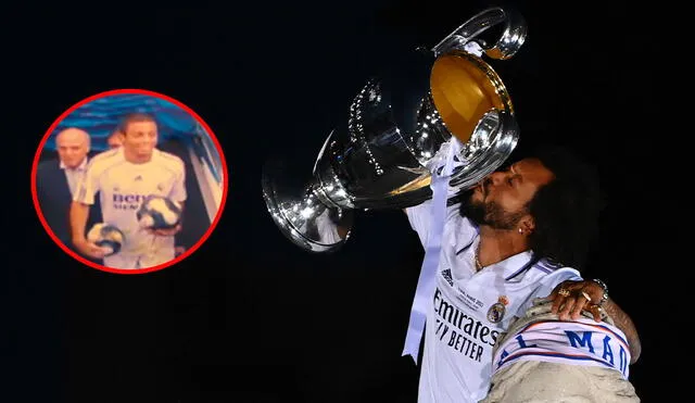 Marcelo consiguió 5 Champions League con Real Madrid. Foto: composición LR/AFP/captura de X/Marcelo