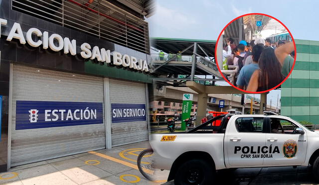 Cierran tren tras reporte de incidente dentro de la estación. Foto: Difusión