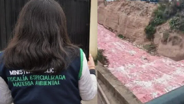 Fiscalía ya investiga el color rojo del agua del río Rímac.