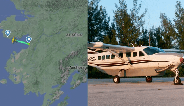 Las autoridades de Alaska están en alerta tras la desaparición de un Cessna 208B Grand Caravan de Bering Air. Foto: Infobae