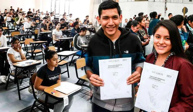 Los postulantes deberán ingresar sus datos personales y comprobante de pago en la página de la universidad para participar en el simulacro. Foto: composición LR/Andina