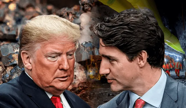 Trudeau advierte sobre las intenciones de Trump de anexar Canadá por sus recursos naturales. Foto: composición LR