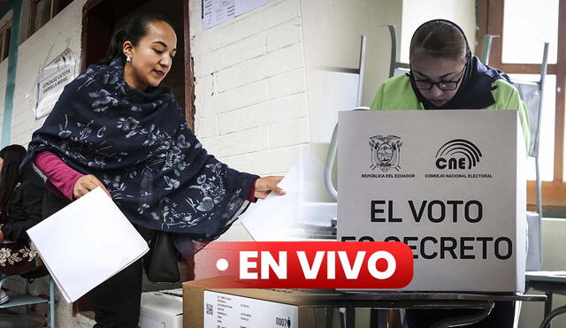 El CNE habilitó una plataforma para verificar el lugar de votación para las elecciones en Ecuador 2025. Foto: composición LR/La Hora.