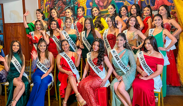 Candidatas cajamarquinas para Reina del Carnaval 2025. Foto: difusión