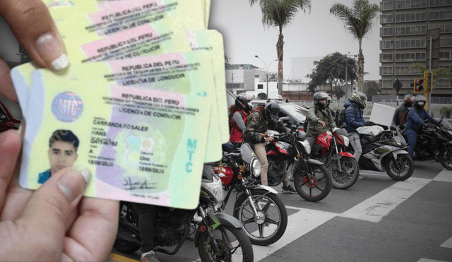 Es obligatorio que cada conductor de moto o mototaxi tenga su brevete habilitado. Foto: composición LR/Andina