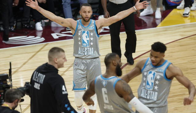 LeBron James y Stephen Curry jugarán en el mismo equipo. Foto: Lr/ESPN