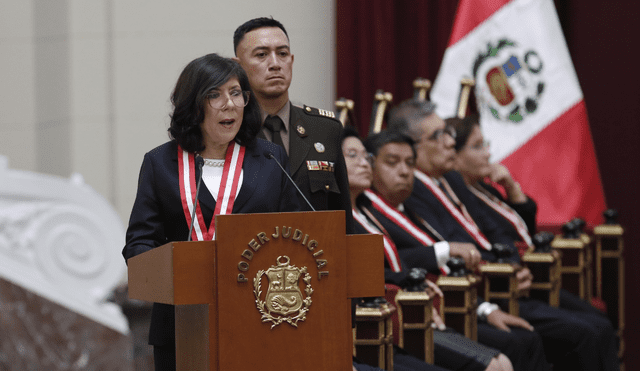 Janet Tello asumió la presidencia del Poder Judicial, el 2 de enero de 2025 y su discurso ha generado incomodidad en el Ejecutivo y el Congreso