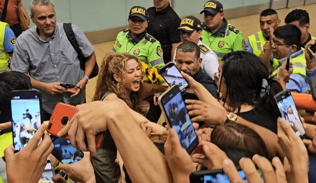 Shakira llegó a Lima para sus dos conciertos en el Estadio Nacional. Foto: Gonzalo Ramírez y Rosario Rojas / URPI-LR