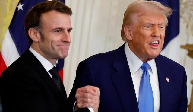 Los presidentes de Francia y Estados Unidos conversaron sobre coordinar esfuerzos internacionales. Foto: AFP