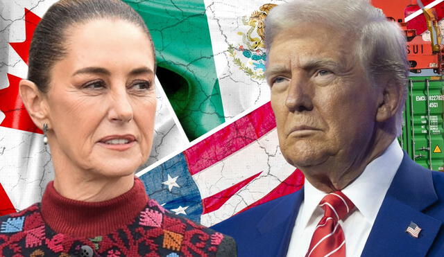 El presidente de EE. UU., Donald Trump advierte aranceles del 25% a productos mexicanos: México busca acuerdo diplomático. Foto: composición LR El presidente de EE. UU., Donald Trump advierte aranceles del 25% a productos mexicanos: México busca acuerdo diplomático. Foto: composición LR