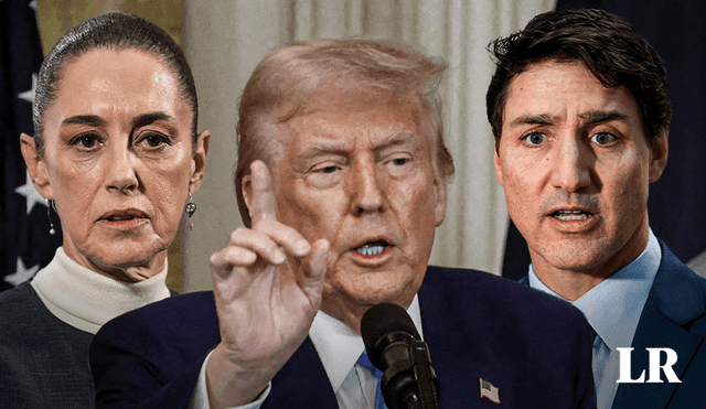 Trump había anunciado aranceles para México y Canadá desde sus primeros días en la presidencia. Foto: composición LR / AFP Trump había anunciado aranceles para México y Canadá desde sus primeros días en la presidencia. Foto: composición LR / AFP