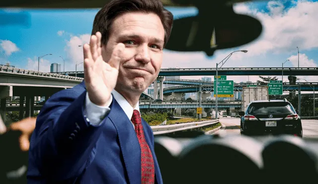 Ron DeSantis aprobó una nueva medida donde los conductores de Florida pueden recibir sanciones si incumplen esta norma. Foto: composición LR/France 24