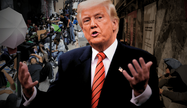 El proyecto de ley en Nueva York enfrenta las políticas de Donald Trump sobre inmigrantes indocumentados. Foto: composición LR/AFP/Tiempo Latino El proyecto de ley en Nueva York enfrenta las políticas de Donald Trump sobre inmigrantes indocumentados. Foto: composición LR/AFP/Tiempo Latino