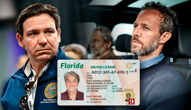En Florida, una medida de Ron DeSantis complica un trámite clave para conductores. Foto: Composición LR En Florida, una medida de Ron DeSantis complica un trámite clave para conductores. Foto: Composición LR
