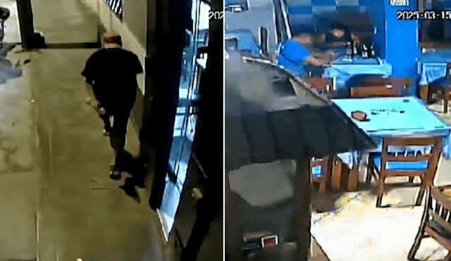 Comensales quedaron alertados por la onda expansiva que provocó la explosión. Foto: America Noticias Comensales quedaron alertados por la onda expansiva que provocó la explosión. Foto: America Noticias