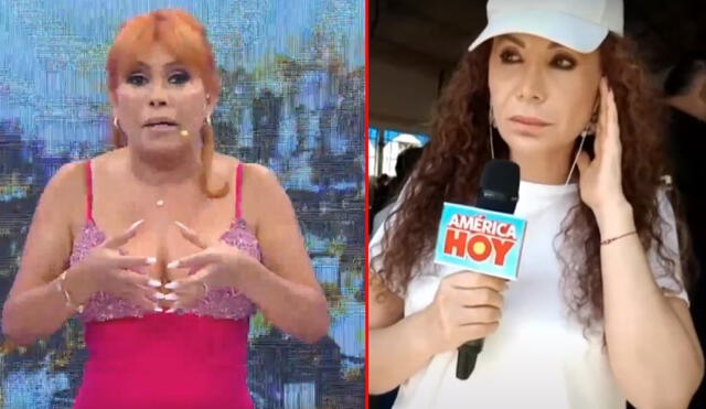 Magaly Medina tildó de 'figureti' a Janet Barboza. Foto: Magaly ATV/América Hoy Magaly Medina tildó de 'figureti' a Janet Barboza. Foto: Magaly ATV/América Hoy
