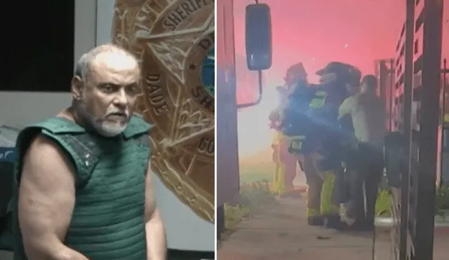 El detenido Jorge Marín Calderín vivía junto a las dos personas que fallecieron en el incendio. Foto: composición LR/captura El detenido Jorge Marín Calderín vivía junto a las dos personas que fallecieron en el incendio. Foto: composición LR/captura
