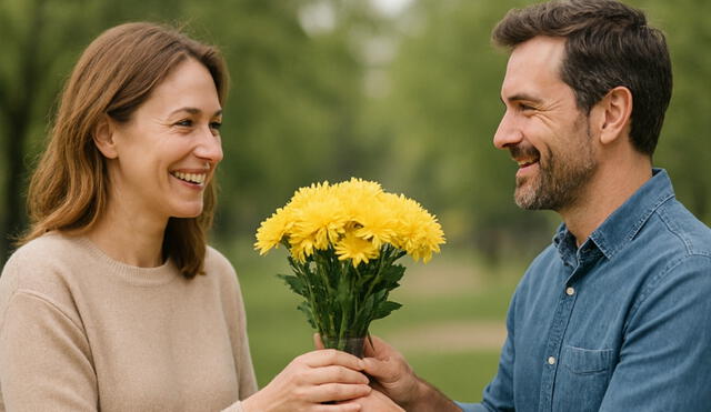 Además del 21 de marzo, en septiembre se acostumbra a regalar flores amarillas. Foto: IA Además del 21 de marzo, en septiembre se acostumbra a regalar flores amarillas. Foto: IA