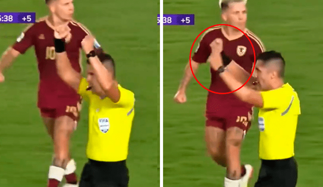 Árbitro chileno Cristian Garay fue tuvo hasta tres polémicas en el Perú vs Venezuela. Foto: composición LR/captura de TikTok Árbitro chileno Cristian Garay fue tuvo hasta tres polémicas en el Perú vs Venezuela. Foto: composición LR/captura de TikTok