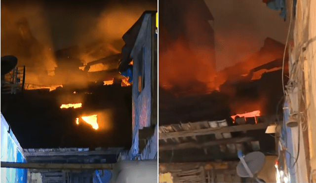 Incendio en Barrios Altos se ha reavivado. Vecinos temen que se expanda. Foto: composición LR Incendio en Barrios Altos se ha reavivado. Vecinos temen que se expanda. Foto: composición LR