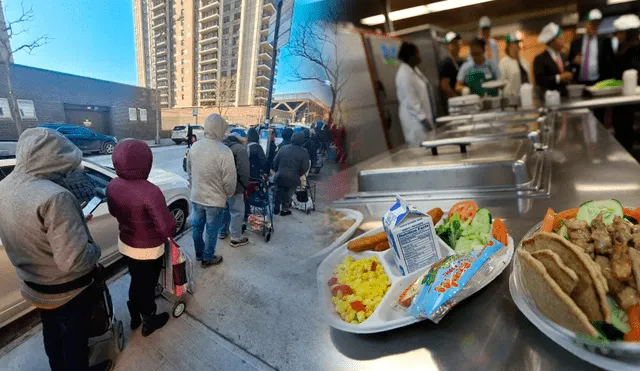 El gobierno federal recorta fondos para programas de alimentos frescos en bancos de alimentos y escuelas públicas, afectando a millones de neoyorquinos vulnerables. Foto: Composición LR/El Diario NY El gobierno federal recorta fondos para programas de alimentos frescos en bancos de alimentos y escuelas públicas, afectando a millones de neoyorquinos vulnerables. Foto: Composición LR/El Diario NY