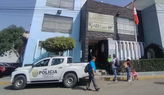 Efectivo de comisaría de Zamácola es investigado por concusión. Foto: Leonela Aquino - La República. Efectivo de comisaría de Zamácola es investigado por concusión. Foto: Leonela Aquino - La República.