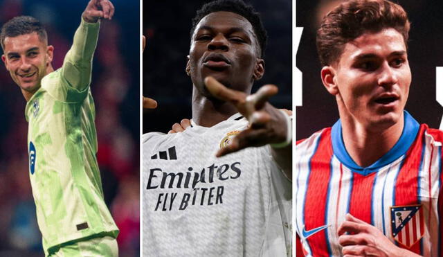 FC Barcelona, Real Madrid y Atlético de Madrid se encuentran en los primeros puestos de LaLiga de España. Foto: composición GLR FC Barcelona, Real Madrid y Atlético de Madrid se encuentran en los primeros puestos de LaLiga de España. Foto: composición GLR