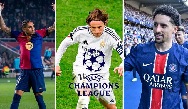 Barcelona, Real Madrid y PSG se encuentran clasificados a los cuartos de final. Foto: composición GLR Barcelona, Real Madrid y PSG se encuentran clasificados a los cuartos de final. Foto: composición GLR