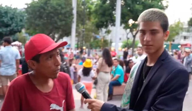El meme nació, luego de que el joven contara un chiste fallido. Foto: captura de YouTube El meme nació, luego de que el joven contara un chiste fallido. Foto: captura de YouTube