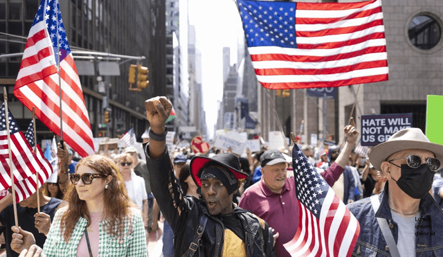 Crece la tensión en EE.UU. por protestas masivas contra el odio y la represión del gobierno de Trump. Foto: EFE Crece la tensión en EE.UU. por protestas masivas contra el odio y la represión del gobierno de Trump. Foto: EFE