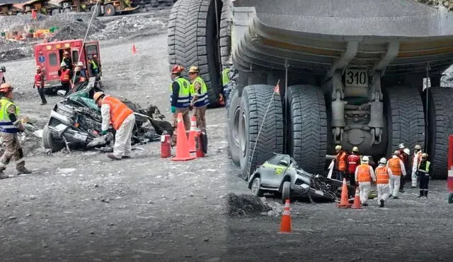 La tragedia de Antamina dejó como saldo un fallecido y una persona gravemente herida. Foto: Composición LR La tragedia de Antamina dejó como saldo un fallecido y una persona gravemente herida. Foto: Composición LR