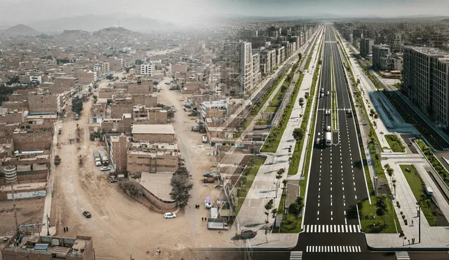 Inician los trabajos de renovación de la avenida Pacasmayo. Foto: composición de Gerson Cardoso/Andina/IA/La República Inician los trabajos de renovación de la avenida Pacasmayo. Foto: composición de Gerson Cardoso/Andina/IA/La República