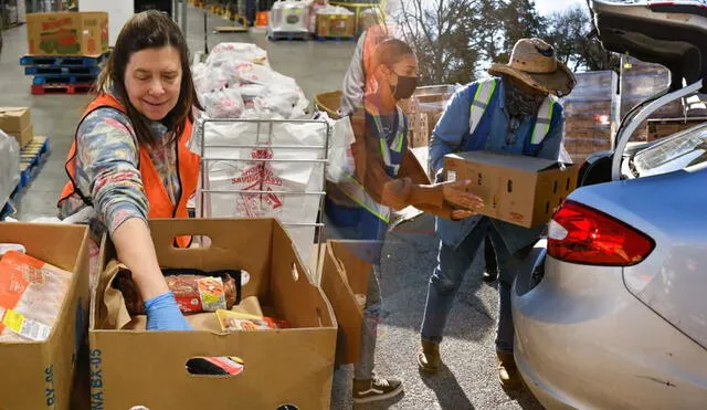 Foodlink está diseñado para apoyar a quienes enfrentan dificultades económicas, incluyendo migrantes y familias monoparentales. Foto: composición LR/FoodUSA/The Dallas Morning News Foodlink está diseñado para apoyar a quienes enfrentan dificultades económicas, incluyendo migrantes y familias monoparentales. Foto: composición LR/FoodUSA/The Dallas Morning News