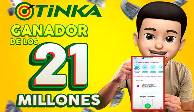El último suertudo de este gran sorteo de la Tinka recibió el 7 de abril los 21 millones de soles. Foto: YouTube/ La Tinka