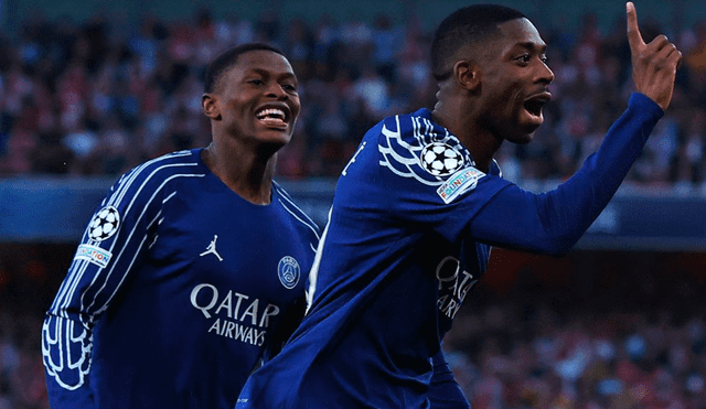 Ousmane Dembélé le dio el triunfo al PSG sobre Arsenal en esta semifinal de ida. Foto: UEFA Champions League Ousmane Dembélé le dio el triunfo al PSG sobre Arsenal en esta semifinal de ida. Foto: UEFA Champions League