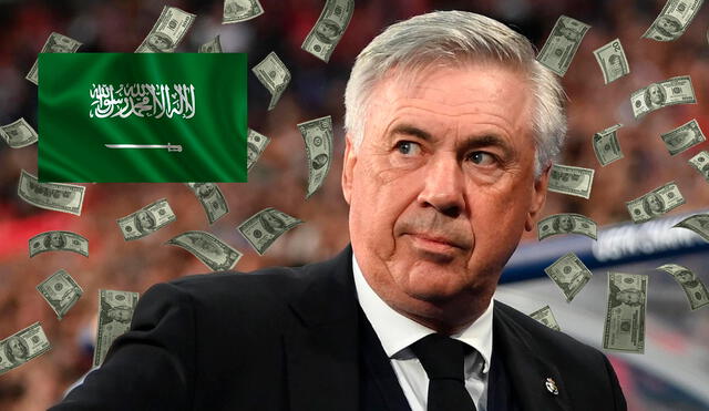 Carlo Ancelotti no descartó dirigir en Arabia Saudita en algún momento de su carrera. Foto: composición de LR/AFP Carlo Ancelotti no descartó dirigir en Arabia Saudita en algún momento de su carrera. Foto: composición de LR/AFP