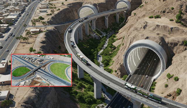 La creación de la Vía Periurbana no se incluyó en el PlanMET 2040. Foto: composición LR/ Imagen referencial creado por la IA La creación de la Vía Periurbana no se incluyó en el PlanMET 2040. Foto: composición LR/ Imagen referencial creado por la IA