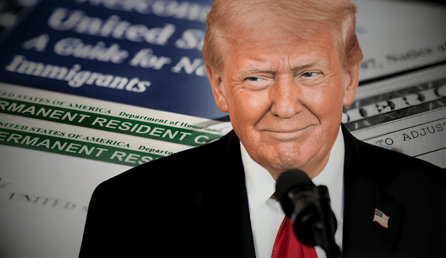 Donald Trump tiene la facultad de ordenar la deportación de personas con residencia permanente por ciertas razones. Foto: composición LR Donald Trump tiene la facultad de ordenar la deportación de personas con residencia permanente por ciertas razones. Foto: composición LR