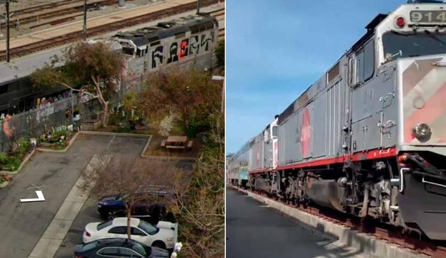 Uno de los trenes Caltrain que estarían vandalizados es el 919, según La Encerrona. Foto: composición LR/La Encerrona Uno de los trenes Caltrain que estarían vandalizados es el 919, según La Encerrona. Foto: composición LR/La Encerrona