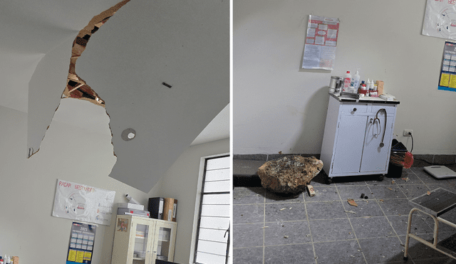El derrumbe de la roca ocasionó el fallecimiento de un paciente. Foto: COER