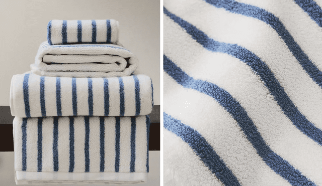 Las toallas con rayas no solo cumplen una función práctica, sino que también tienen un propósito visual llamativo, el cual ha sido objeto de estudio por parte de investigadores. Foto: composición LR/Zara Home Las toallas con rayas no solo cumplen una función práctica, sino que también tienen un propósito visual llamativo, el cual ha sido objeto de estudio por parte de investigadores. Foto: composición LR/Zara Home