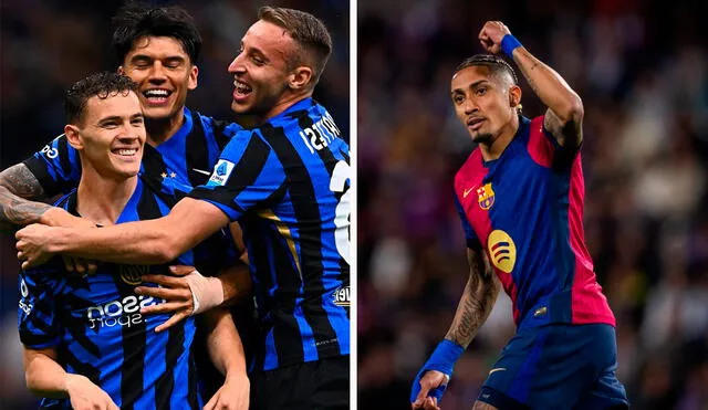 Barcelona e Inter jugarán desde las 2.00 p. m. Foto: composición LR/Instagram Barcelona e Inter jugarán desde las 2.00 p. m. Foto: composición LR/Instagram