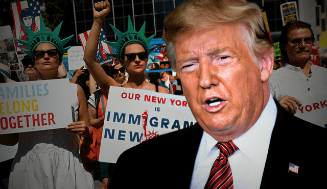 Donald Trump lanza plan para detener y deportar inmigrantes indocumentados en tres estados fronterizos. Foto: composición LR/AFP/PBS News Donald Trump lanza plan para detener y deportar inmigrantes indocumentados en tres estados fronterizos. Foto: composición LR/AFP/PBS News
