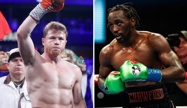 'Canelo' Álvarez enfrentará al tercer mejor libra por libra en el ranking de The Ring. Foto: composición LR / AFP / tbudcrawford / Instagram