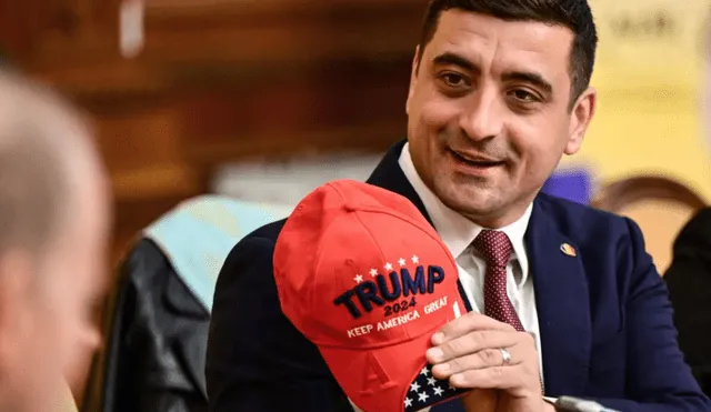 Simion ha manifestado su admiración por el proyecto MAGA de Trump en diversas ocasiones. Foto: AFP Simion ha manifestado su admiración por el proyecto MAGA de Trump en diversas ocasiones. Foto: AFP