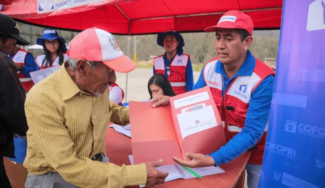Cofopri se encarga de la formalización de terrenos informales en todo el territorio peruano. Foto: Andina Cofopri se encarga de la formalización de terrenos informales en todo el territorio peruano. Foto: Andina